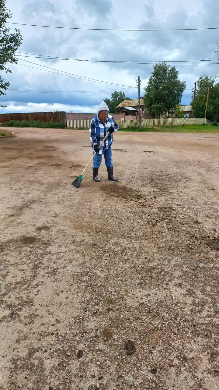 ТОС “Дружба” Субботник в центре села. 17 августа