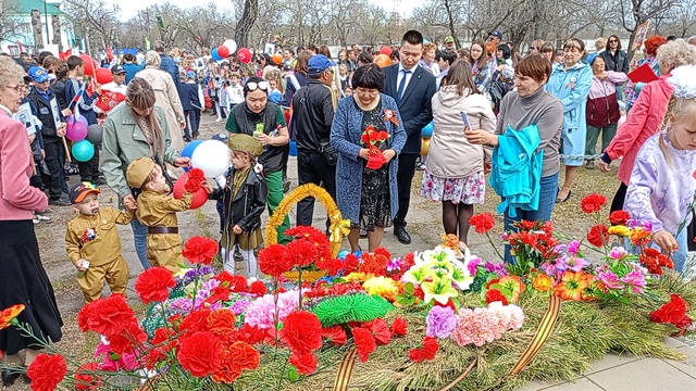 Митинг посвященный Дню Победы.