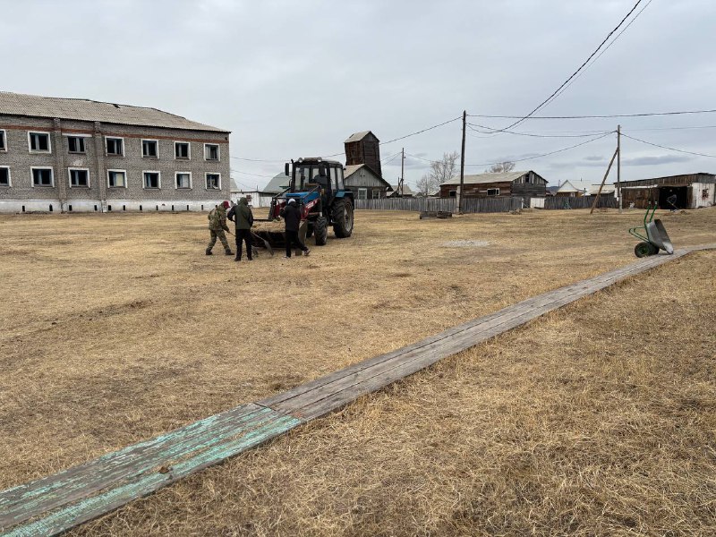 Уборка территорий Чесанского сомона