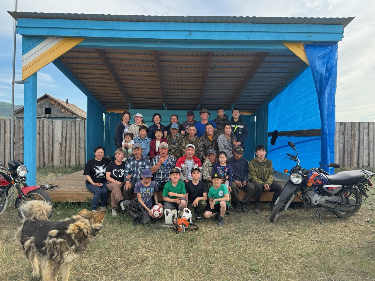 ТОС Уржил СП Баянгольское Строительство и покраска стадиона