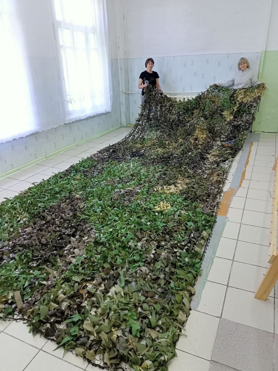 ТОС “Культурное наследие” МО ГП “Бабушкинское” Плетение маскировочной сети