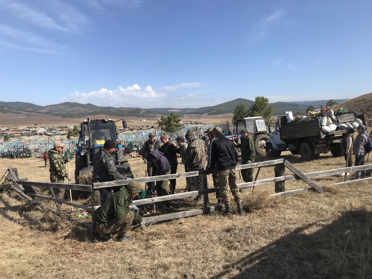 Уборка Пестеревского кладбища