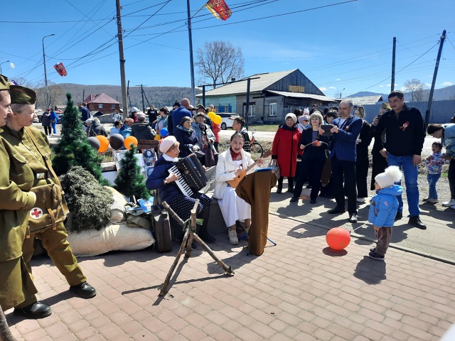 ТОС “Культурное наследие” МО “Бабушкинское” Кабанский район,  Участие в акции “Инсталляция ко Дню Победы”