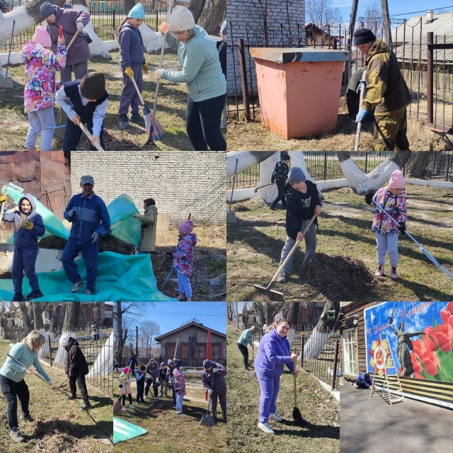 ТОС “Культурное наследие” МО “Бабушкинское” Кабанский район,  Участие  в общегородском субботнике к празднованию Великой победы