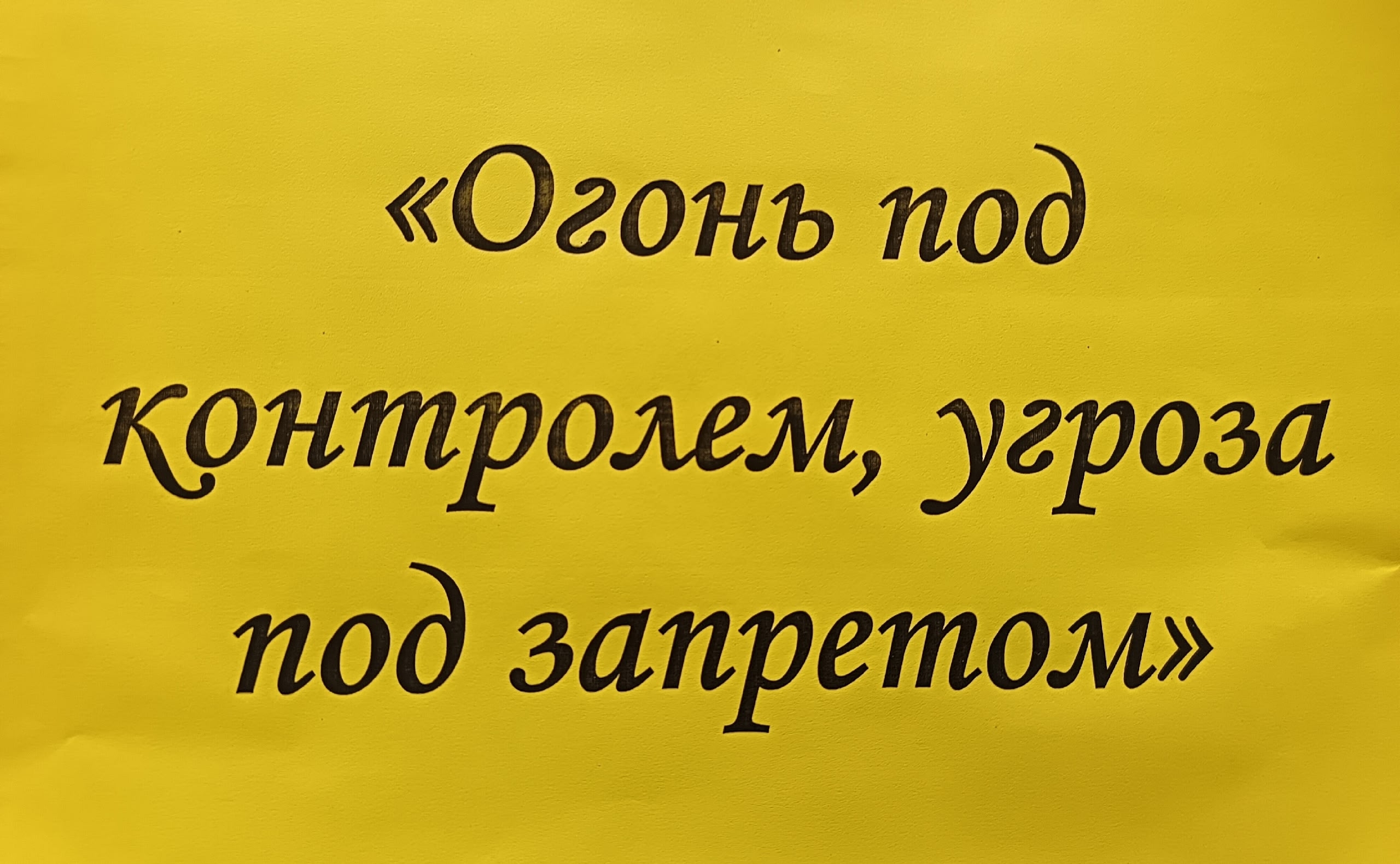 ТОС  “Добрый”   Акция “«Огонь под контролем, угроза под запретом»