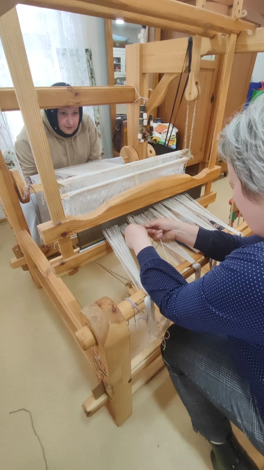 Новости ТОСов посёлка Николаевский. Изучение ткачества – утраченного ремесла наших прабабушек.